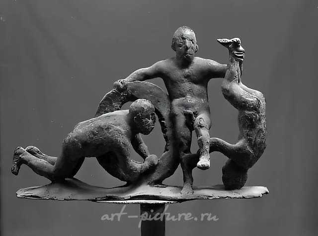 Игра, 1994, бронза, 50х40х10 Собственность автора