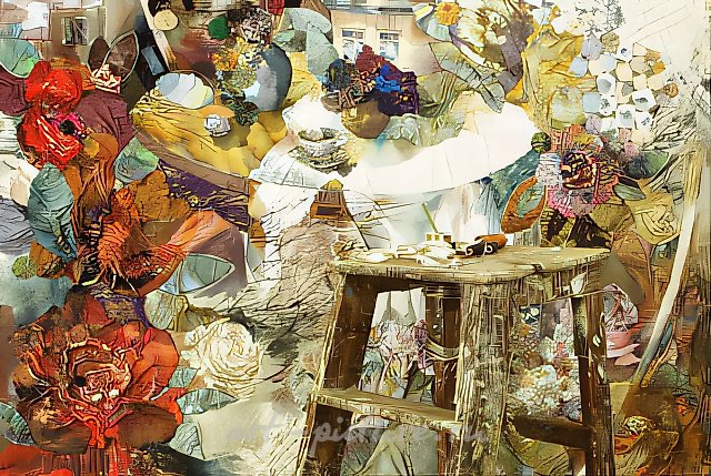 Миф сада, 1994, смешанная техника, 2,7x2,7 м. Собственность автора