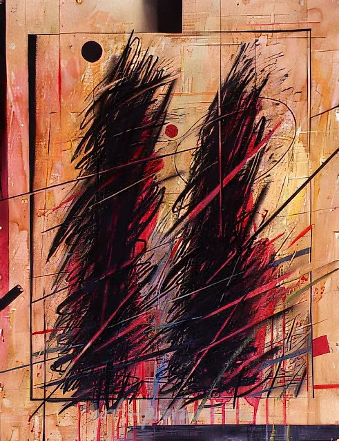 Серия "Иконы", 1990, бумага, см. техника, 62х50 Собственность автора