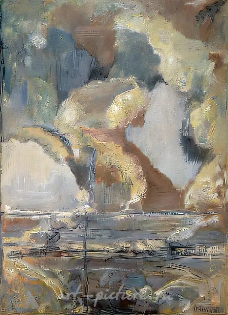 Cloud, 1985, canvas, oil, 140x105 Author`s property