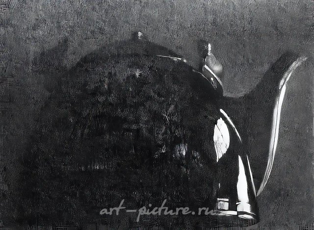 Старый чайник, 1992, бумага, тушь, перо, 42х37 Собственность галереи "Арт Модерн". Москва.