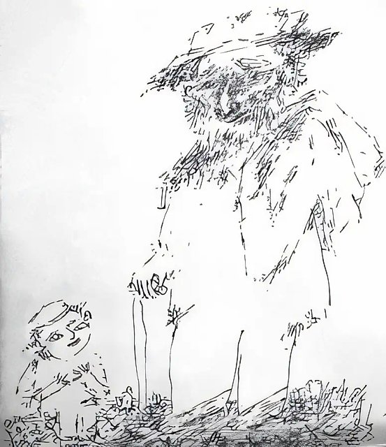 Из серии "Шолом Алейхем", 1962, офорт, 60х40 Частное собрание. Россия