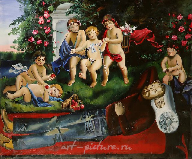 Мамин ковёр, 1982, холст, масло, 120х145. Собственность автора