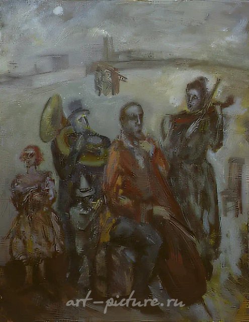 Квартет, 1993, холст, масло, 100х80. Собственность автора
