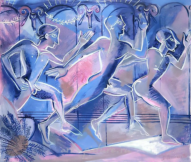 Бег времени, 1994, холст, масло, 43 х 49 см Собственность автора