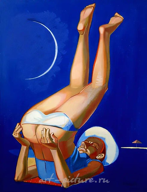 Гимнастика, 1994, холст, масло, 90 х 70 см Собственность автора