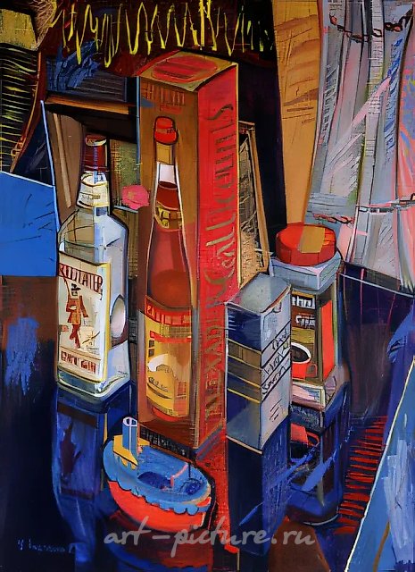 Кругосветное путешествие, 1996, холст, масло, 93 х 70 см Собственность автора