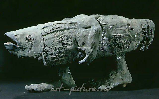 Fish, 1992, ceramics, 38x80 Author`s property