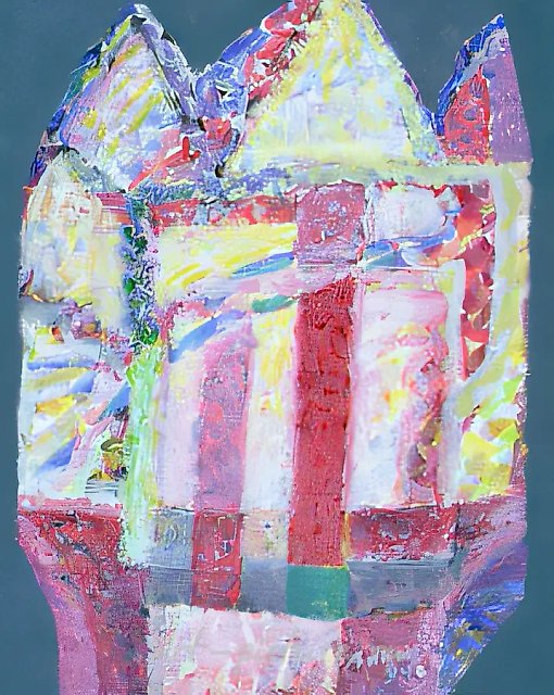 Регтайм, 1994, картон, акрил, 58х47. Собственность автора
