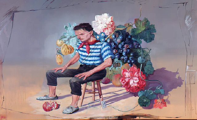 Анаморфоза №8, 1991, холст, масло, 97х162