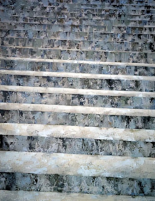 Stairs, 1990, Oil on canvas, 150x120 State Russian Museum, St-Petersburg