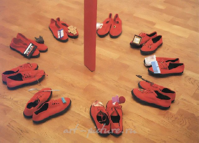 Шизотуристы, 1990, Смешанная техника, D=100 см Собрание I.Nalepa, Берлин, Германия