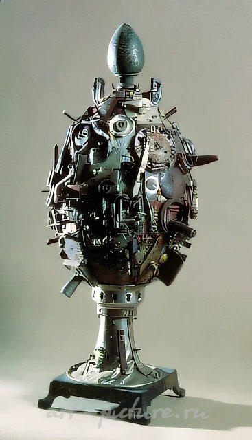 Яйцо-самовар, 1994, Смешанная техника, H=58 см Собственность автора