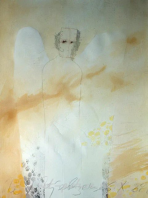 Ангел, 1988, Бумага, акварель, карандаш, 65х50 см Собственность автора