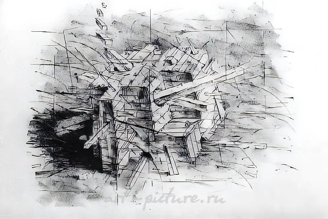 Натюрморт, 1982, Литография, 43х61 см