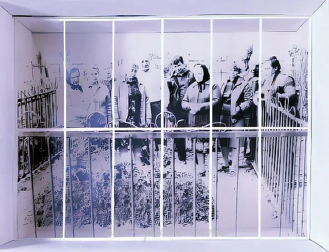 Сорок дней, 1994, Фотопленка, 340х417 см Собственность автора