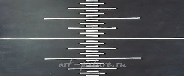 Рождение вертикали, 1962, Пространственный объект, дерево, оргалит, масло, 37х88х1 см Государственная Третьяковская галерея,  Москва