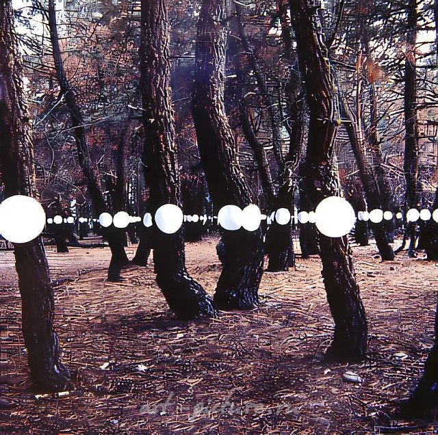 Артефакты. Из серии "Инсталляции - 93", 1993, Цветной слайд, 6х6 см Собственность автора