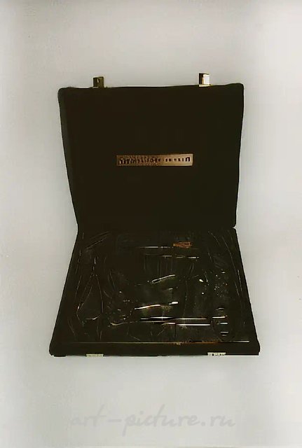 Хирургические инструменты, 1993, Коробка, стальные хирургические инструменты, 40х30х7 см Собственность автора
