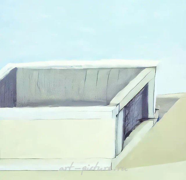 Ящик, 1991, Бумага, акрил, гуашь, цветной карандаш, 94х94 см Собственность автора