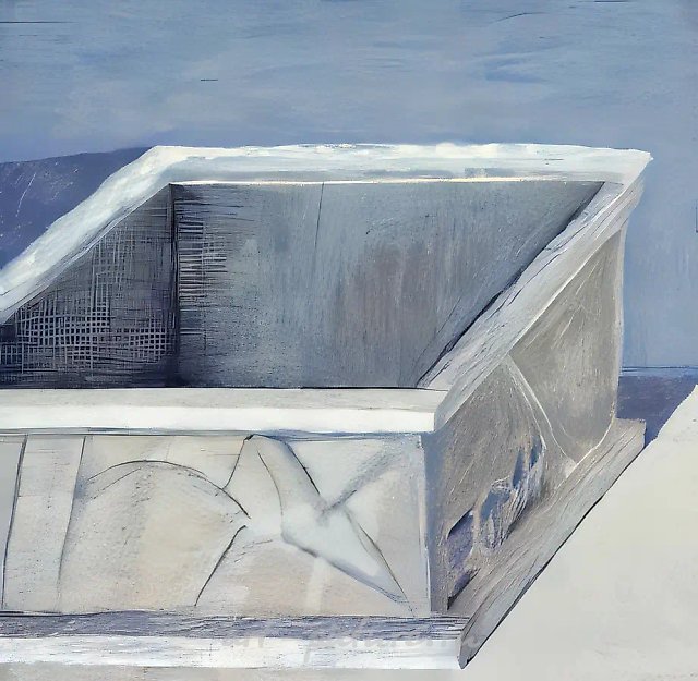 Ящик, 1990, Бумага, гуашь, акрил, цветной карандаш, 100х100 см Собственность автора