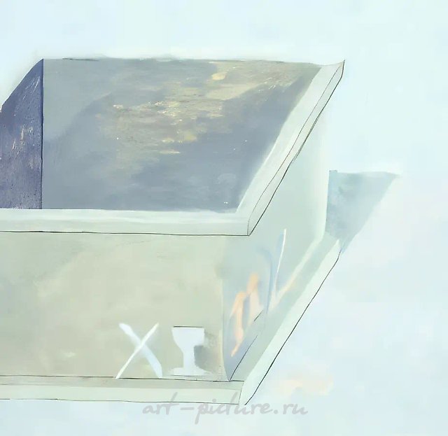 Ящик, 1989, Бумага, гуашь, акрил, цветной карандаш, 94х94 см Собственность автора