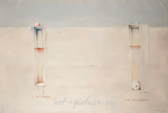 Розовые шкафы, 1987, Холст, масло, 58,5х85 см Собственность автора