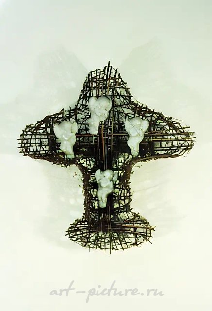 天使之巢，1993年，混合媒介，65×55×10厘米
