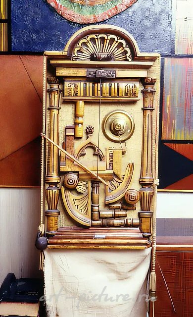 Дивный гонг, 1974, Дерево, металл, ткань, 60х100х15 см Собственность автора