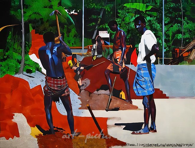 Mandrem Beach, 2008, acrylic on canvas, 150x200