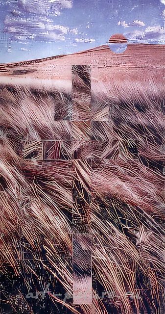 Cross, 1972, self-collage, reproduction. Author`s property