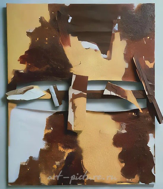 目光。No.1，1993年，帆布、木材、浮雕、油画，120×100厘米，作者自藏