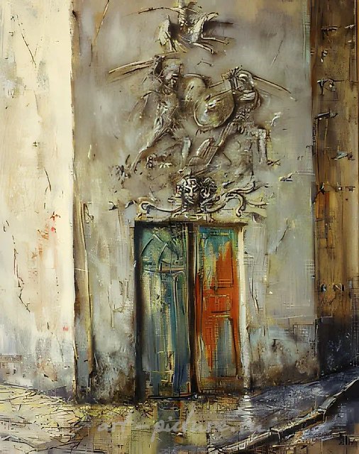 Стена III, 1988, Холст, масло, 150 х 115 см Собственность автора