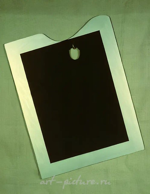 Suprematic Palette, 1992, Wood, oil, silver, varnish, 50 x 40 cm Ch.Keesee’s collection, USA