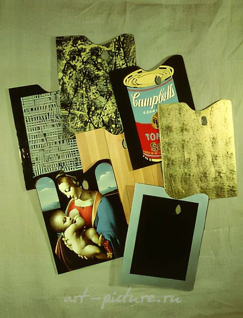 Trophies of Postmodernism, 1992, Wood, oil, gold, silver, varnish, 180 x 120 cm Ch.Keesee’s collection, USA