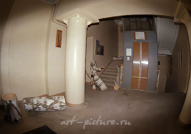 Подъезд N1, 1993, инсталляция,   Собственность авторов