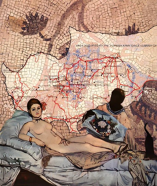 Иллюстрация к трагедии Шекспира "Отелло", 1988, Коллаж, 21,6х18,4 см Собственность автора