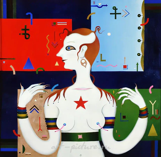 N21, 1991, холст, масло, 80х80 Частное собрание, Германия