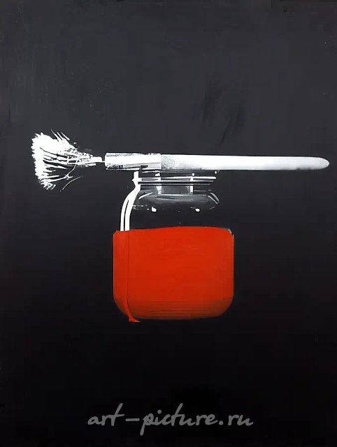 Частная коллекция, 1990, смешанная техника, 100x75 см. Частная коллекция, США