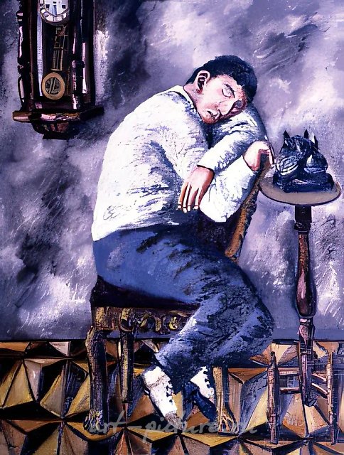 Часы, 1994, Холст, масло, 140х110 см Собственность автора