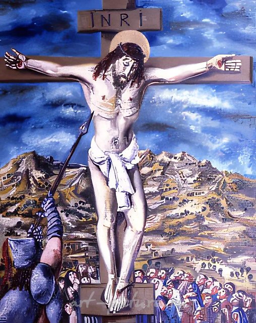 Распятие, 1994, Холст, масло, 170х140 см Собственность автора