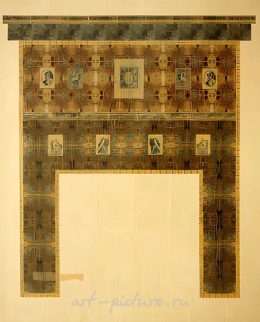 Без названия, 1995, Смешанная техника, 190 х 160 см Собрание Сбербанка, Москва