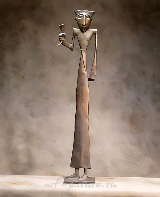 Тост за друзей, 1995, бронза, 75х20х10