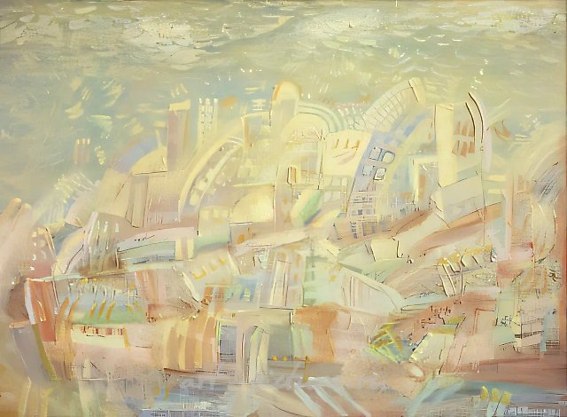 Небесный Иерусалим, 1990, Холст, масло, 120 х 160 см Владелец неизвестен