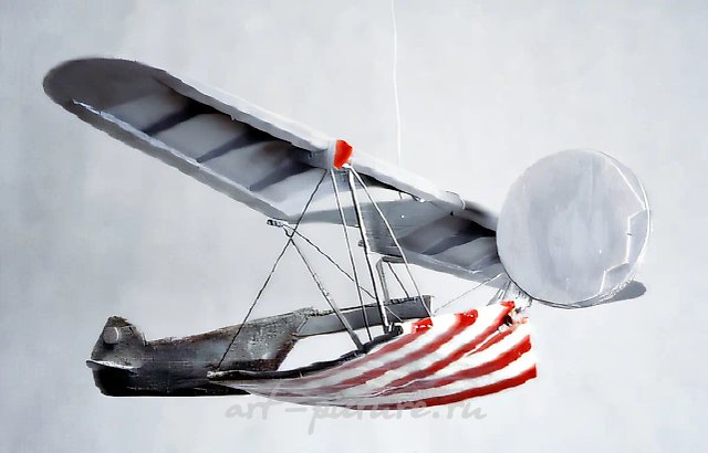 Летающий объект, 1992, Смешанная техника, 50 х 160 х 120 см Собственность автора