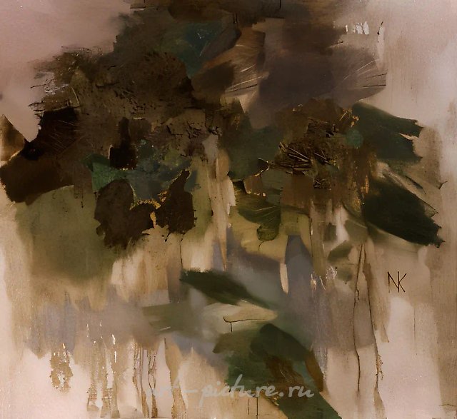 湖，1991年，油画，布面，120x130厘米