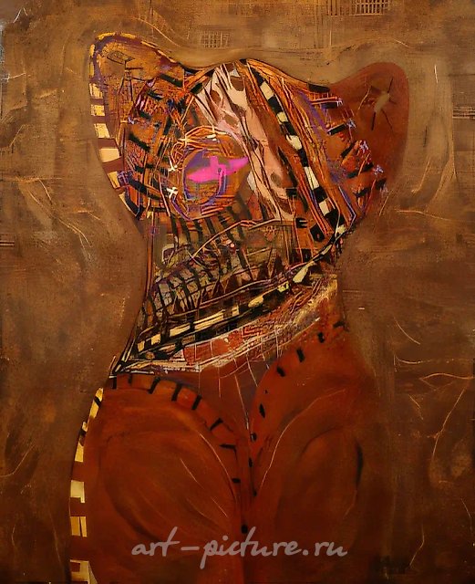 Женщина с птицей, 1996, холст, масло, 100x80 см. Собственность автора