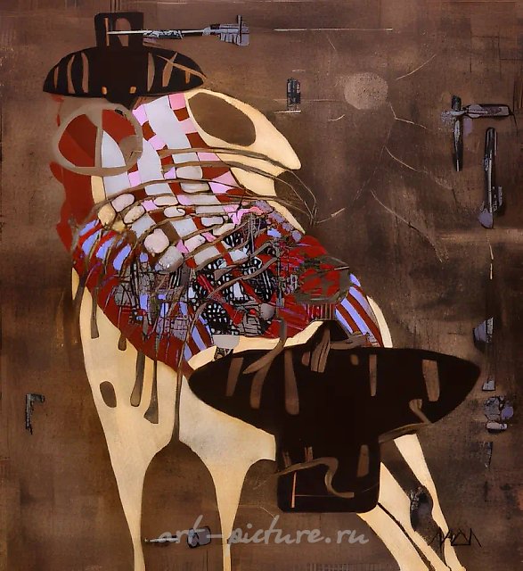 Большая птица, 1992, холст, масло, 100x90 см. Собственность автора