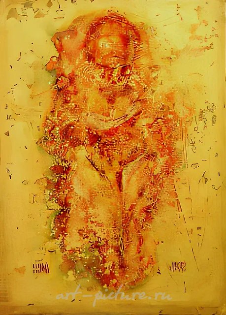 Рождение - Смерть, 1972, холст, темпера, нитроэмаль, лак, 99,5х74,5