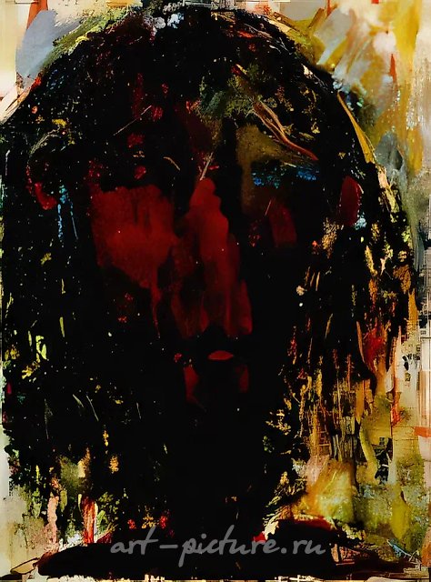 Портрет мужской, 1993, холст, масло, 80х60